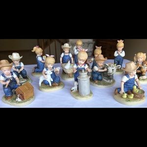 “Denim Days” Set of 11 Figurines